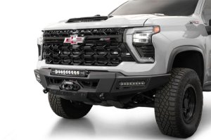 Chevrolet Silverado 2500 Front Bumper - Addictive Desert Designs - Phantom Winch - Hammer Black - 2024+